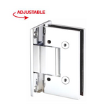 HINGE GIN SERIES - SQUARE ADJUSTABLE WALL MOUNT H-PLATE 90 DEGREES
