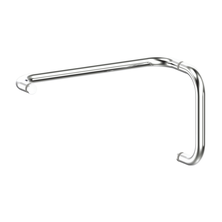 HANDLE & TOWEL BAR COMBO - TUBLAR W/ METAL WASHERS 6' HDL & 18' TB - (HTR6X18)