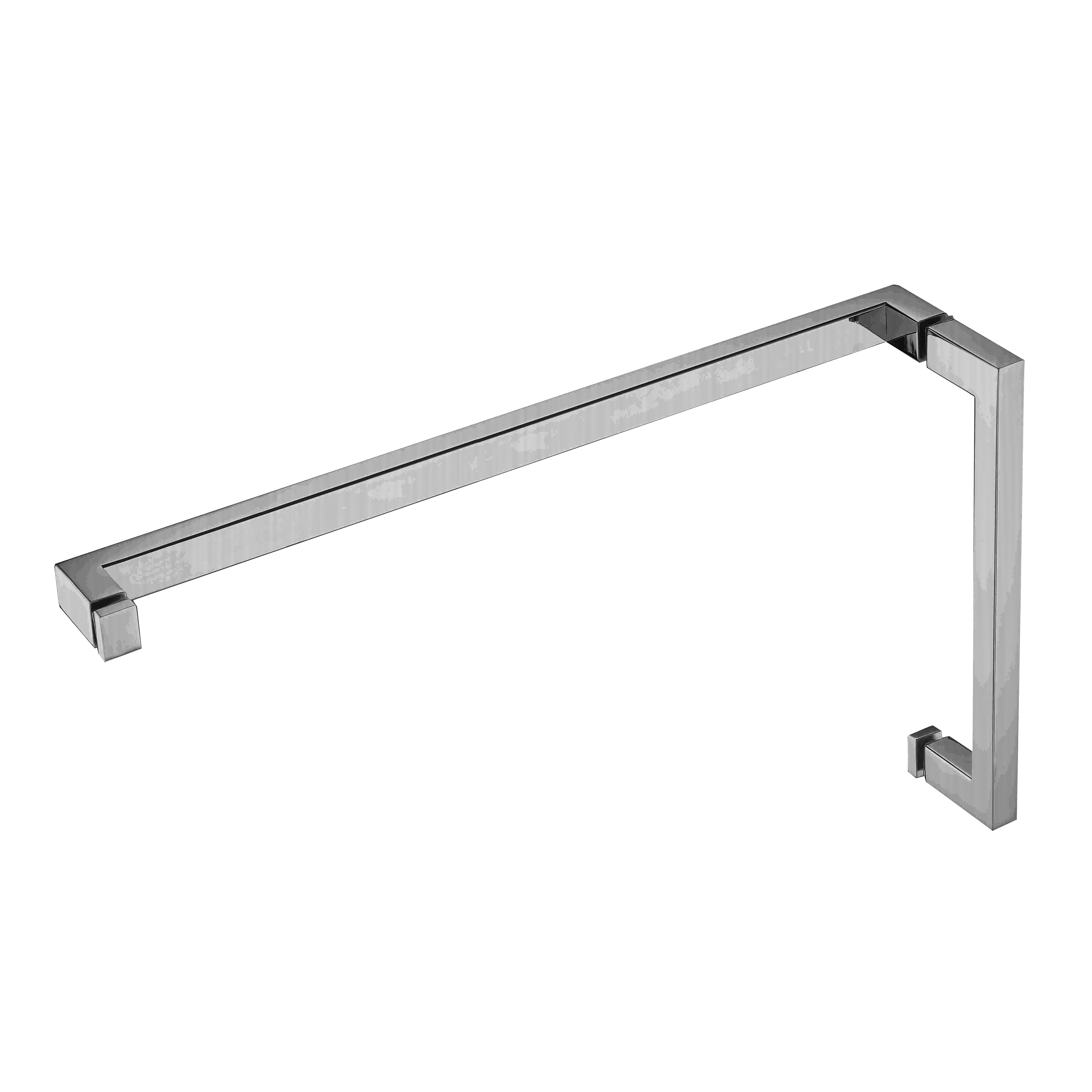 HANDLE & TOWEL BAR COMBO - SQUARE W/ METAL WASHERS 6' HDL & 18' TB -(HTS6X18)