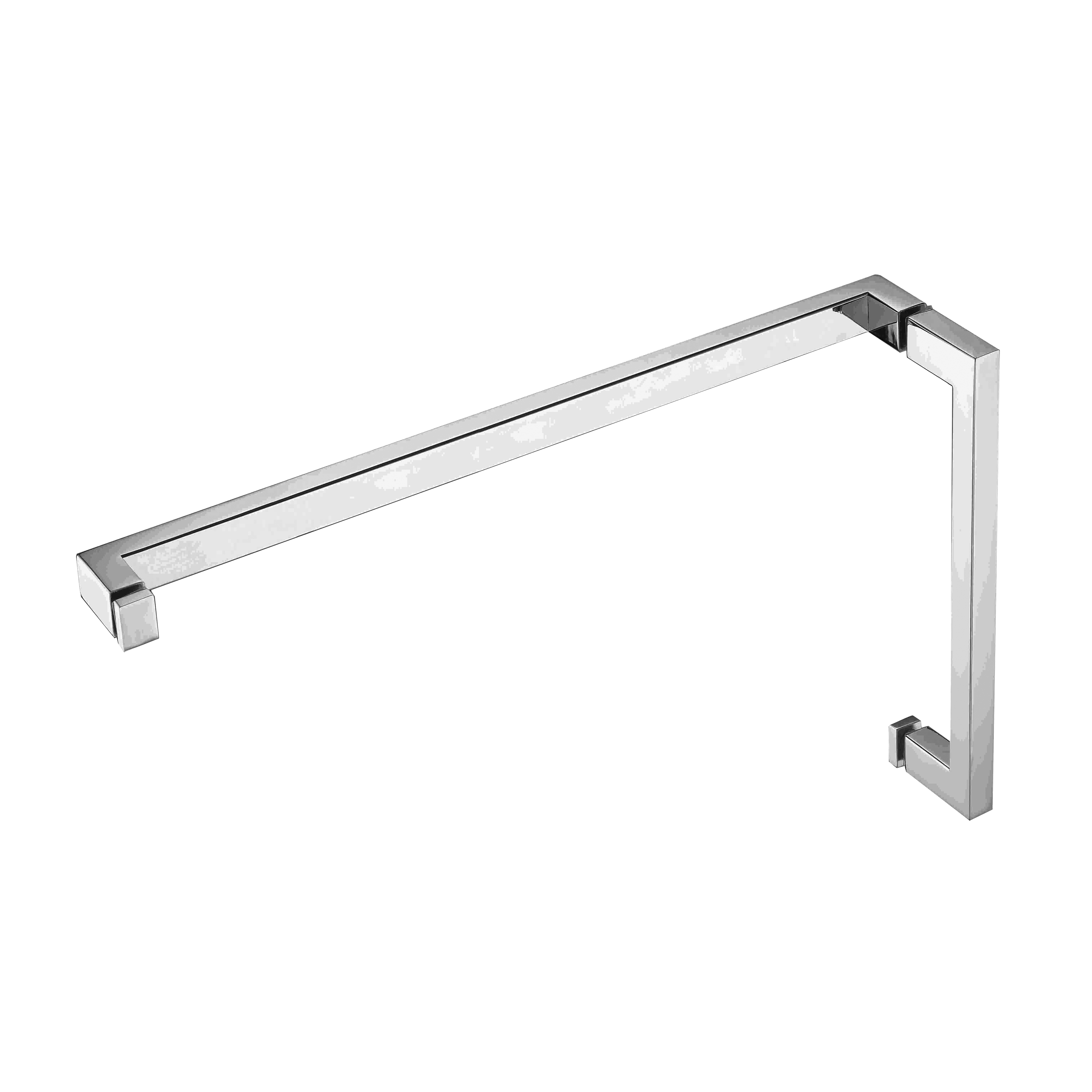 HANDLE & TOWEL BAR COMBO - SQUARE W/ METAL WASHERS 6' HDL & 18' TB -(HTS6X18)