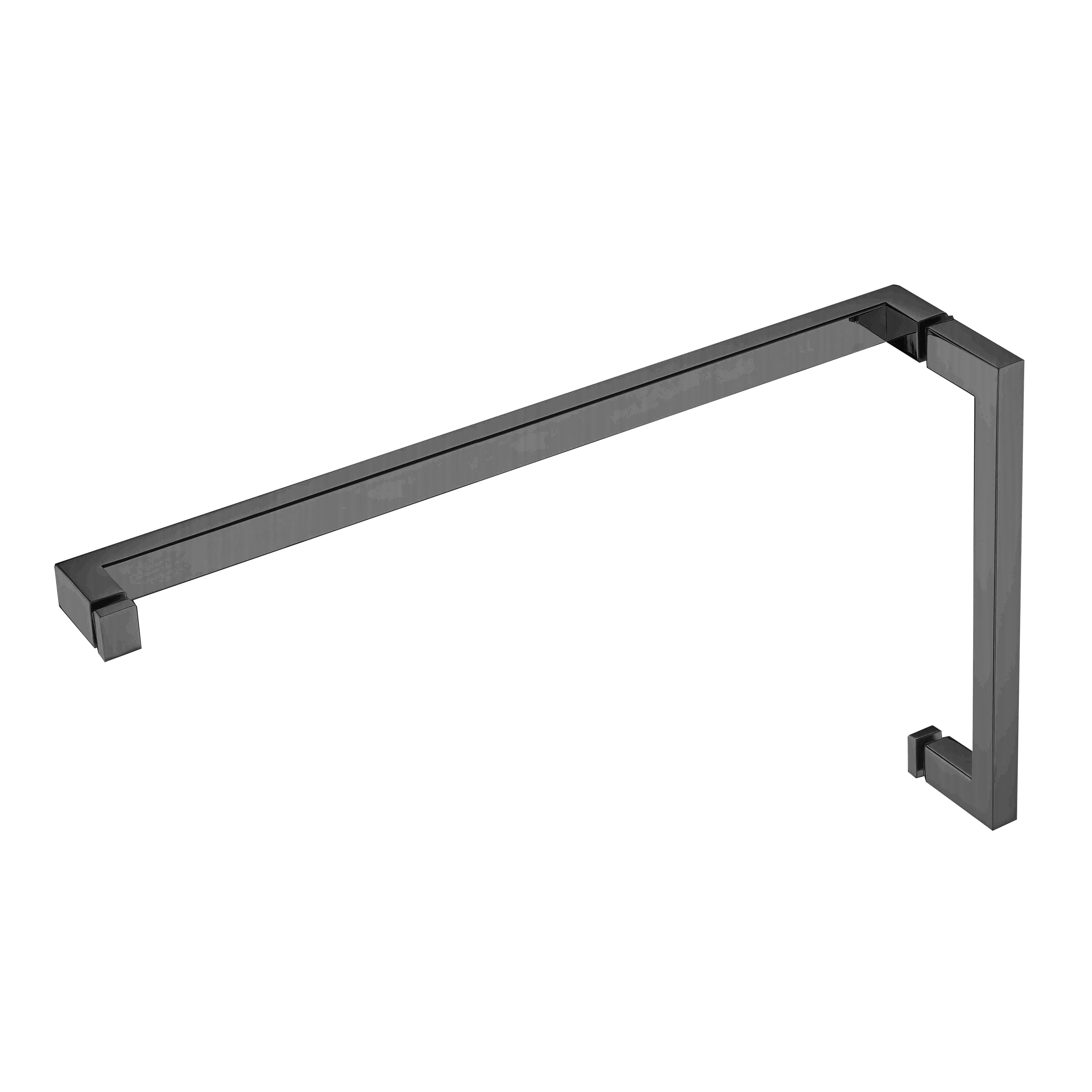 HANDLE & TOWEL BAR COMBO - SQUARE W/ METAL WASHERS 6' HDL & 18' TB -(HTS6X18)