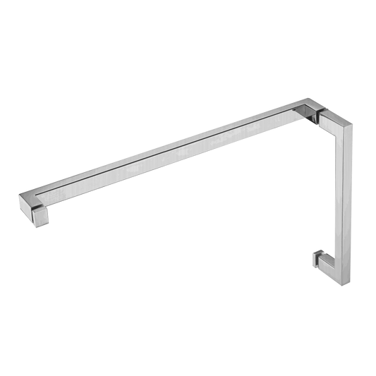 HANDLE & TOWEL BAR COMBO - SQUARE W/ METAL WASHERS 8' HDL & 18' TB - (SQ8X18)