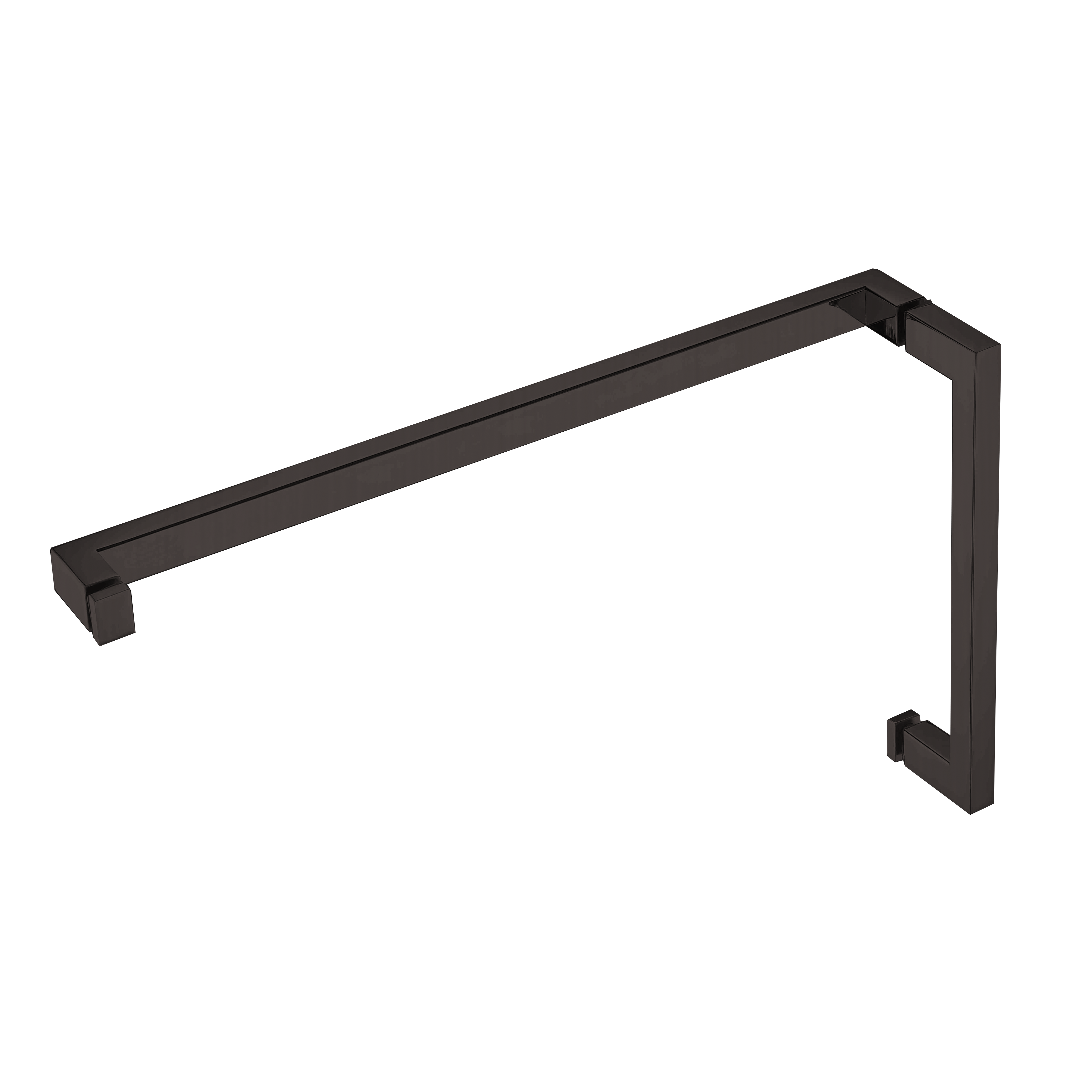 HANDLE & TOWEL BAR COMBO - SQUARE W/ METAL WASHERS 8' HDL & 18' TB - (HTS8X18)