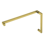 HANDLE & TOWEL BAR COMBO - SQUARE W/ METAL WASHERS 8' HDL & 18' TB - (HTS8X18)
