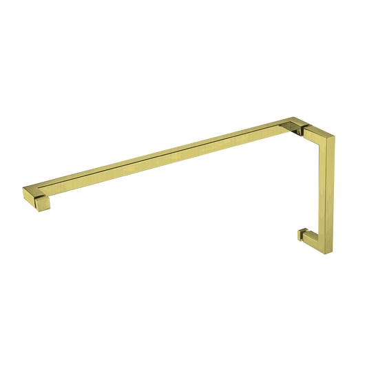 HANDLE & TOWEL BAR COMBO - SQUARE W/ METAL WASHERS 8' HDL & 24' TB -(SQ8X24)