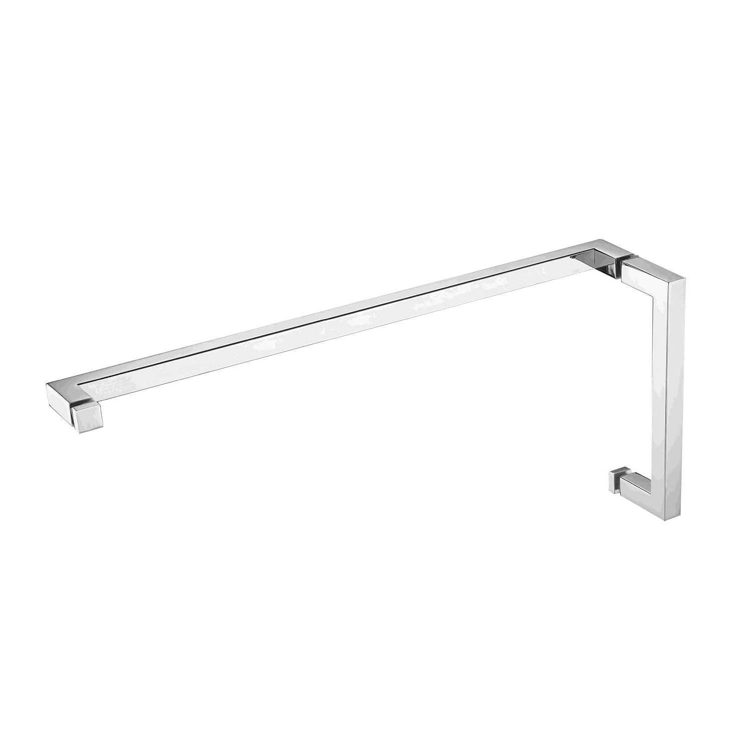 HANDLE & TOWEL BAR COMBO - SQUARE W/ METAL WASHERS 8' HDL & 24' TB -(HTS8X24)