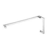 HANDLE & TOWEL BAR COMBO - SQUARE W/ METAL WASHERS 8' HDL & 24' TB -(HTS8X24)