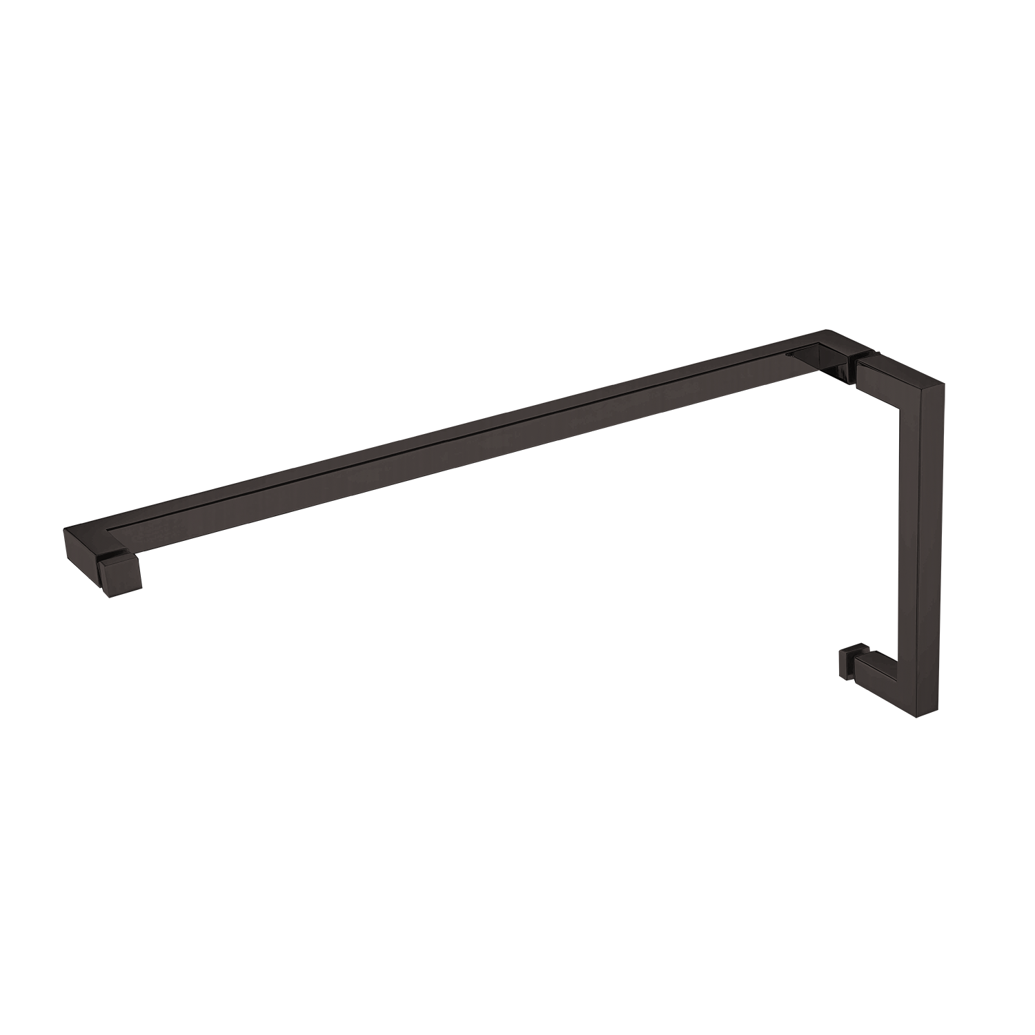 HANDLE & TOWEL BAR COMBO - SQUARE W/ METAL WASHERS 8' HDL & 24' TB -(HTS8X24)