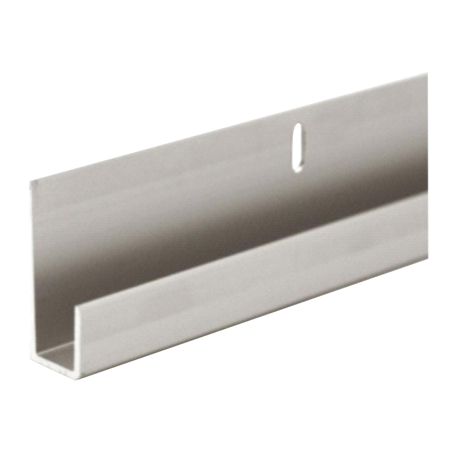 144' 5/8 DEEP J-CHANNEL FOR 1/4' GLASS