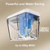 Unikoo Smart Toilet - Auto Open/Close, One Piece Elongated Design, LED Display ADA Compliant Comfort Height Toilet, Foot Sensor Flush, Auto Flush System, Heated Seat, Night Light for Modern Bathroom