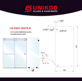 DS01 RETURN PANEL-LAMINATED GLASS