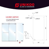 DS01 RETURN PANEL-LAMINATED GLASS