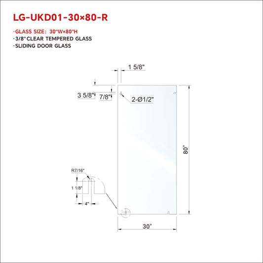 UKD01 RETURN PANEL LAMINATED GLASS WITH ENDURO SHIELD COATING ON BOTH SIDES