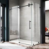 UKS04RP 66 to 72 in. W X 38-40 in. D X 80 in. H U-Channel Frameless Sliding Shower Door  with EnduroShield 3/8 in. Clear Glass