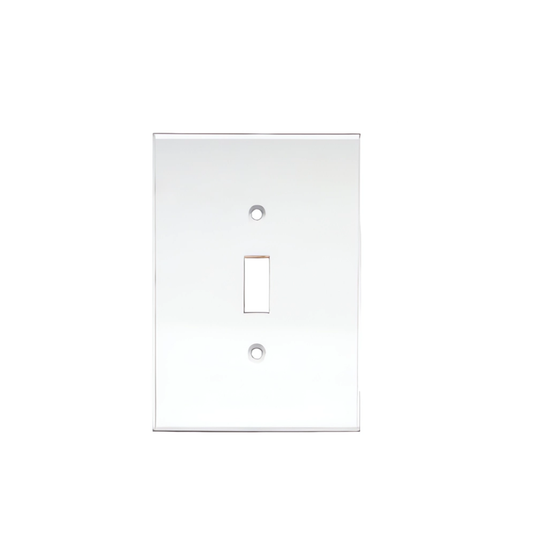 Clear Single Toggle Switch Acrylic Mirror Plate