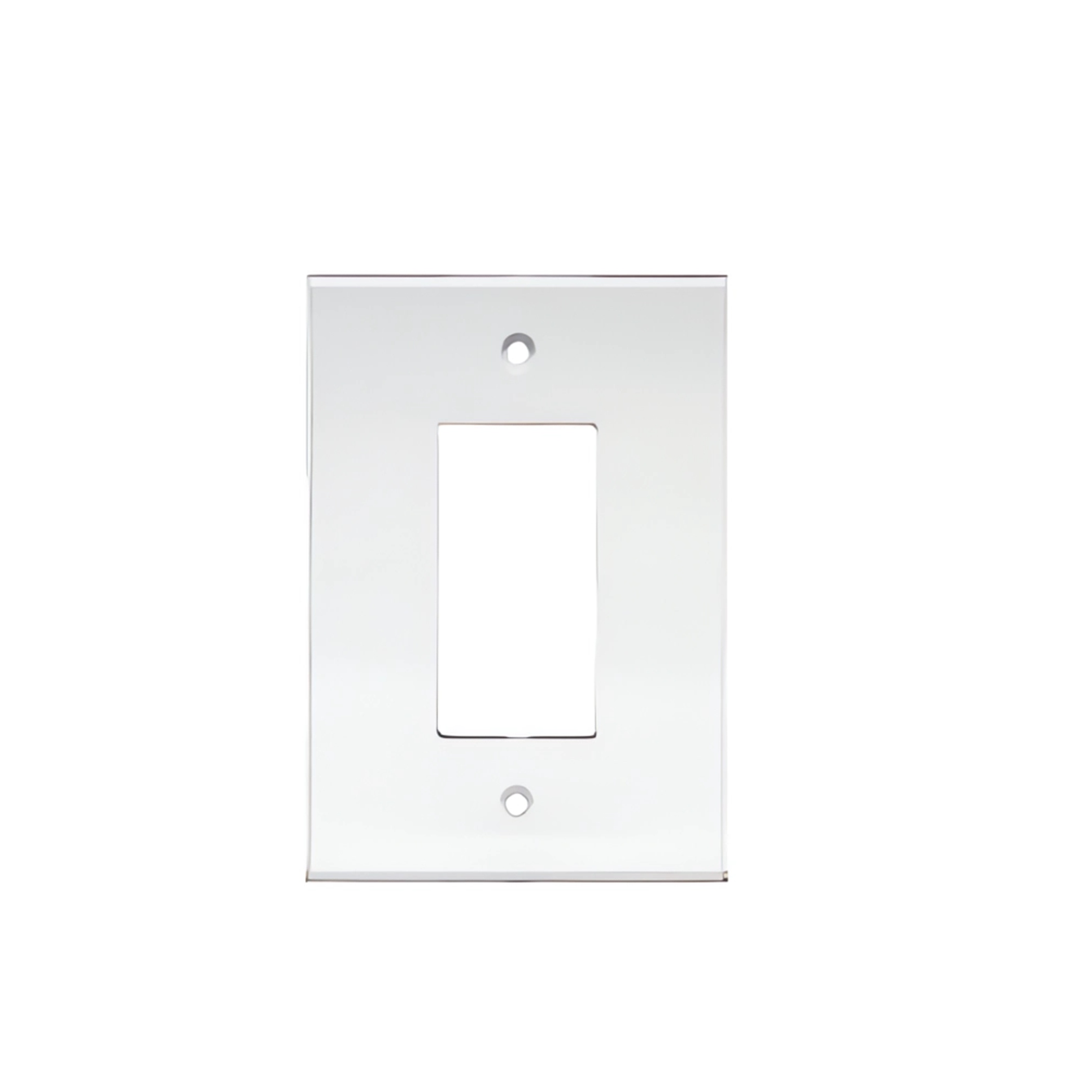 Clear Single Designer Acrylic Mirror Plate