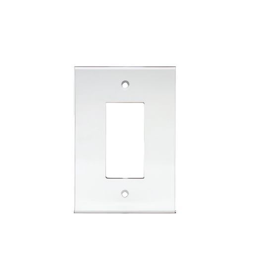 Clear Single Designer Acrylic Mirror Plate