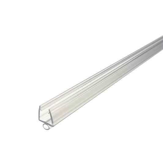 PLASTIC SEAL - SWING DOOR SNAP ON TRANSLUCENT VINYL BULB SEAL FOR BOTH HINGE AND STRIKE JAMBS - 96'