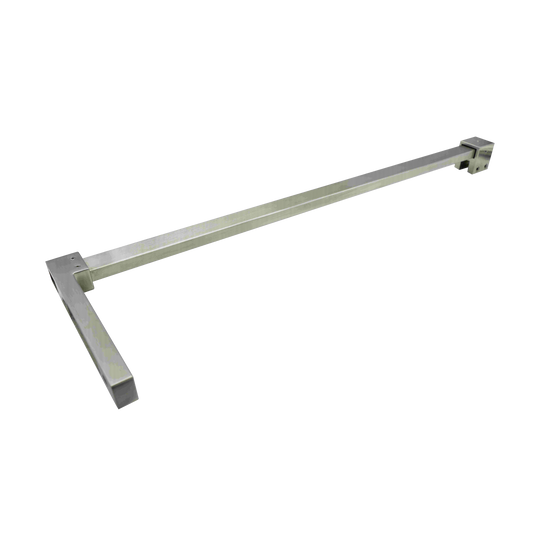 SUPPORT BAR - SQUARE L-SHAPED WALL-TO-GLASS 24'