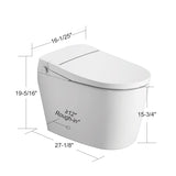 Unikoo One-Piece Smart Toilet with Auto Open/Close Lid, Foot Sensor Flush, Heated Seat & ADA Comfort Height