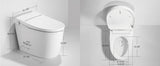 Unikoo One-Piece Smart Toilet with Auto Open/Close Lid, Foot Sensor Flush, Heated Seat & ADA Comfort Height