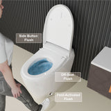 Unikoo One-Piece Smart Toilet with Auto Open/Close Lid, Foot Sensor Flush, Heated Seat & ADA Comfort Height