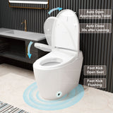 Unikoo One-Piece Smart Toilet with Auto Open/Close Lid, Foot Sensor Flush, Heated Seat & ADA Comfort Height