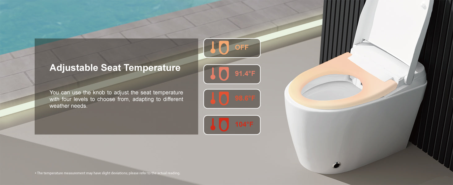 Unikoo One-Piece Smart Toilet with Auto Open/Close Lid, Foot Sensor Flush, Heated Seat & ADA Comfort Height