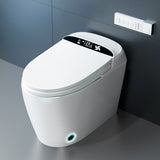 Unikoo Smart Toilet - Auto Open/Close, One Piece Elongated Design, LED Display ADA Compliant Comfort Height Toilet, Foot Sensor Flush, Auto Flush System, Heated Seat, Night Light for Modern Bathroom
