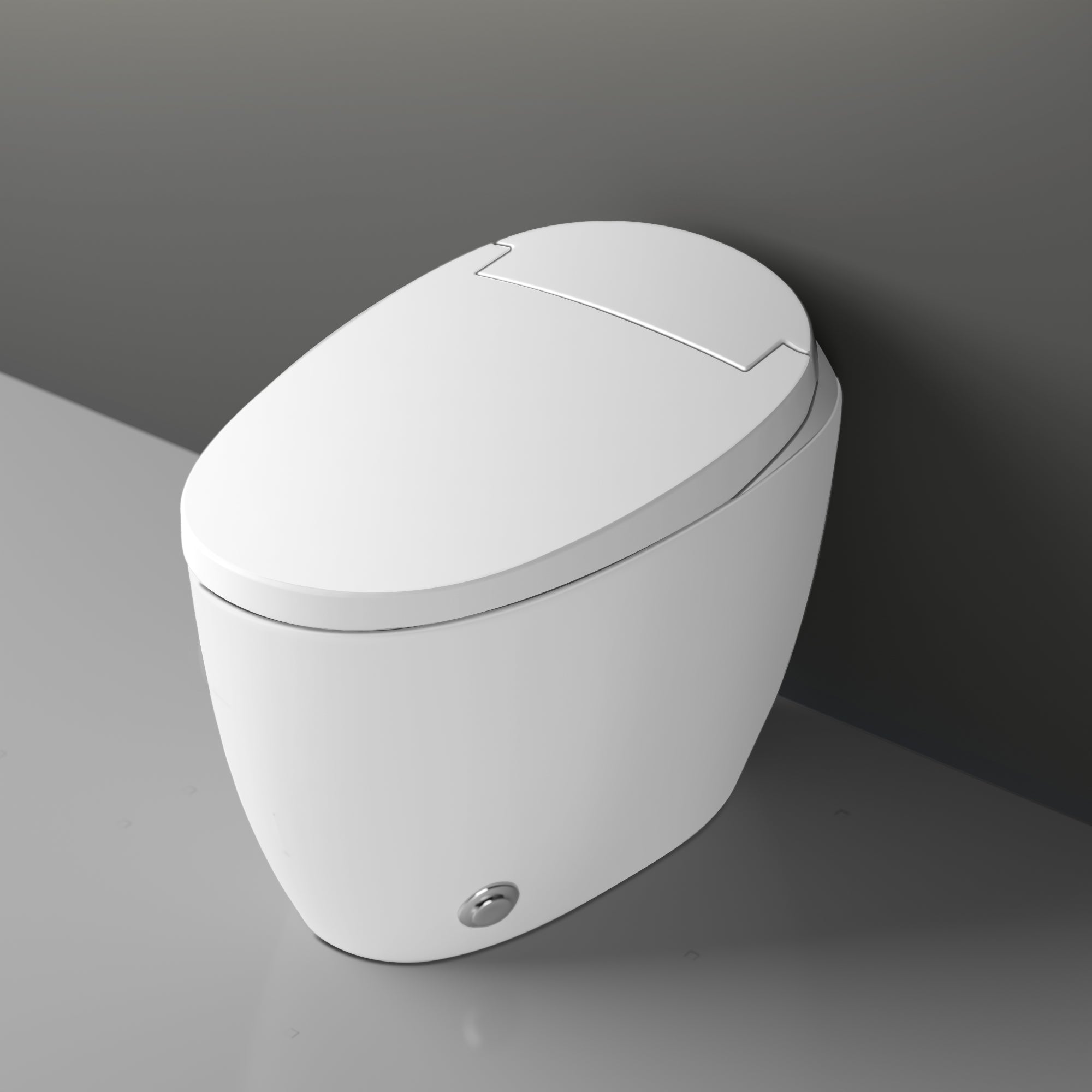 Unikoo Smart Toilet, One Piece Elongated Toilet with Foot Sensor, ADA Comfort Height, Blackout Flush, Auto Flush, Heated Seat, Nightlight for Bathroom