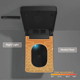 Unikoo Smart Toilet - Auto Open/Close, One Piece Elongated Design, LED Display ADA Compliant Comfort Height Toilet, Foot Sensor Flush, Auto Flush System, Heated Seat, Night Light for Modern Bathroom