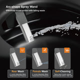 Unikoo Smart Toilet - Auto Open/Close, One Piece Elongated Design, LED Display ADA Compliant Comfort Height Toilet, Foot Sensor Flush, Auto Flush System, Heated Seat, Night Light for Modern Bathroom