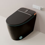 Unikoo Smart Toilet - Auto Open/Close, One Piece Elongated Design, LED Display ADA Compliant Comfort Height Toilet, Foot Sensor Flush, Auto Flush System, Heated Seat, Night Light for Modern Bathroom