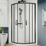 UK-F 36" L x 36" W x 72" H Square Corner Shower Door, Durable Aluminum Sliding Shower Enclosure with EnduroShield 1/4" ANSI Certified Tempered Glass