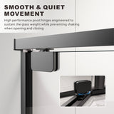UK-G  Neo-Angel Corner Shower Enclosure, 34 x 34 x 72 Inch, 1/4 Inch Clear Tempered Safety Glass, Outward-Opening Pivot Shower Door with Enduro Shield Easy-Clean Coating