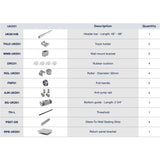UKD01 50' - 55' SLIDING DOOR HARDWARE KIT W/ 2 FP