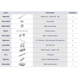 UKD01 50' - 55' SLIDING DOOR HARDWARE KIT W/ 2 TB