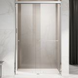 UKD06-  49 or 55 in.W x 72 in. H Double Sliding Semi-Frameless Shower Door, EnduroShield Clear Glass -wholesale