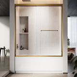 UKD06-56 to 60 in. W x 60 or 66 in. H Double Sliding Semi-Frameless Shower Door, EnduroShield Clear Glass