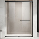 UKD06-56 to 60 in. W x 72 or 76 in. H Double Sliding Semi-Frameless Shower Door, EnduroShield Clear Glass
