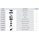 UKD06 60' X 60' SLIDING DOOR HARDWARE KIT
