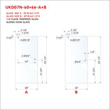 UKD07N-SLIDING DOOR GLASS (A+B)