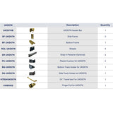 UKD07NKD 60inX72in SLIDING DOOR HARDWARE KIT