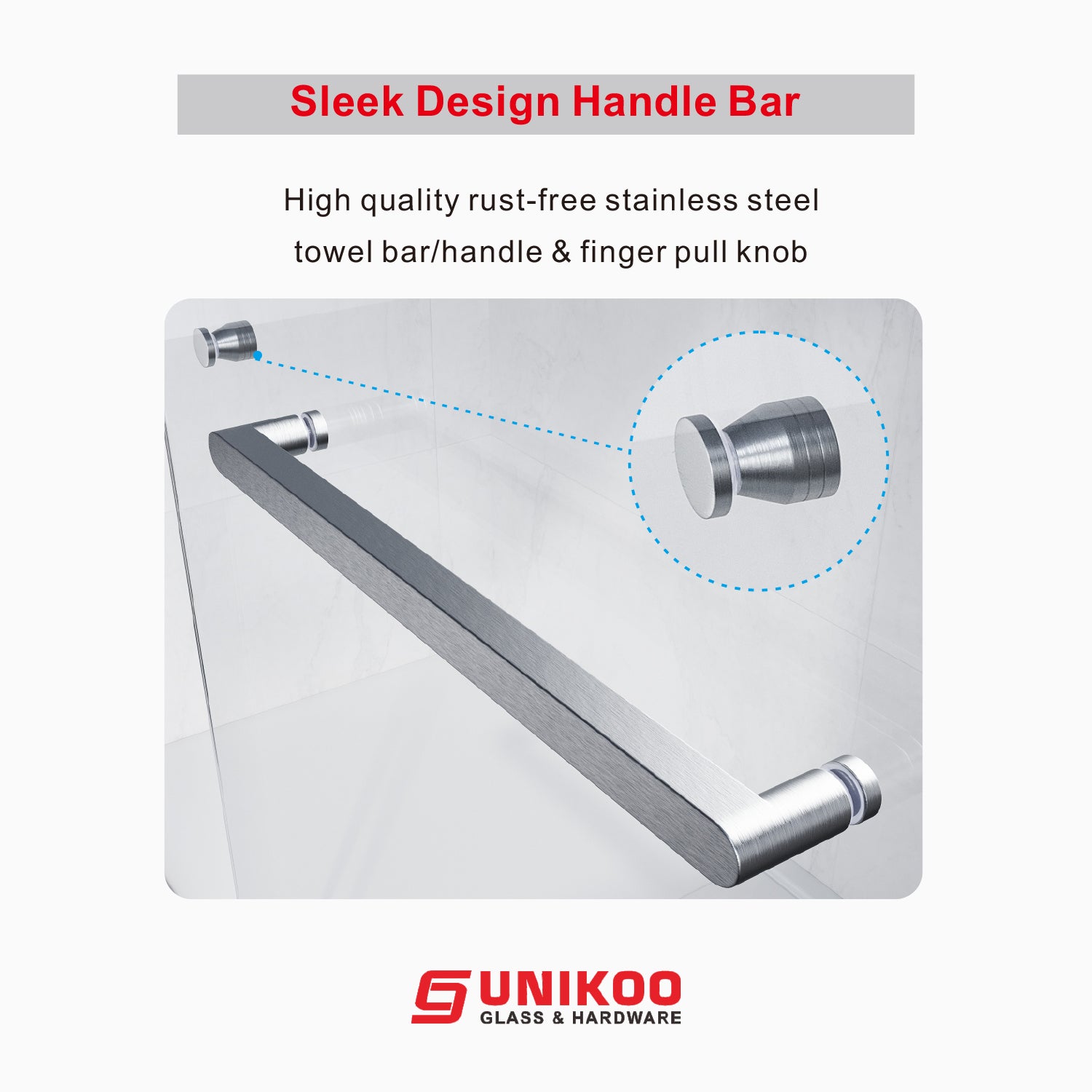 UKD08 - 45-48 in. W x 76 in. H Double Sliding Semi-Frameless Bathtub Door with EnduroShield Clear Glass -wholesale