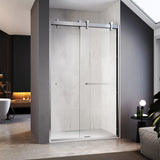 UKD08 - 45-48 in. W x 76 in. H Double Sliding Semi-Frameless Bathtub Door with EnduroShield Clear Glass -wholesale