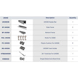 UKD08KD 60' X 76' SLIDING DOOR HARDWARE KIT