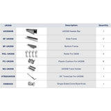 UKD08KD 60' X 76' SLIDING DOOR HARDWARE KIT