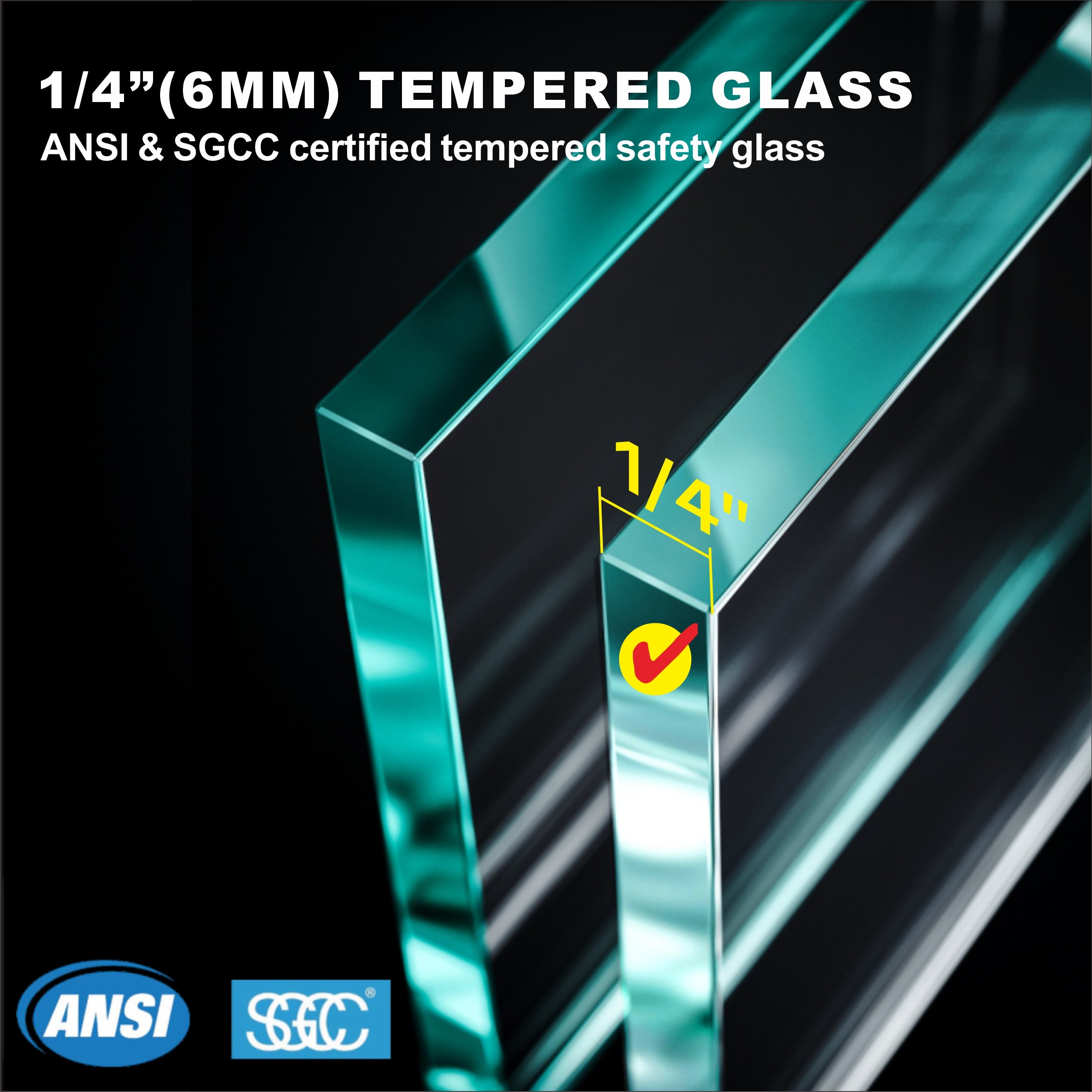 Puerta de ducha doble corredera semiframeless UKD12-56 a 60 pulgadas de ancho x 70, 76 y 80 pulgadas de alto, vidrio transparente EnduroShield