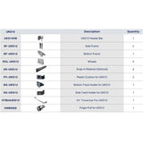 UKD12 60' X 66' SLIDING DOOR HARDWARE KIT