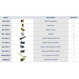 UKD12 60' X 66' SLIDING DOOR HARDWARE KIT